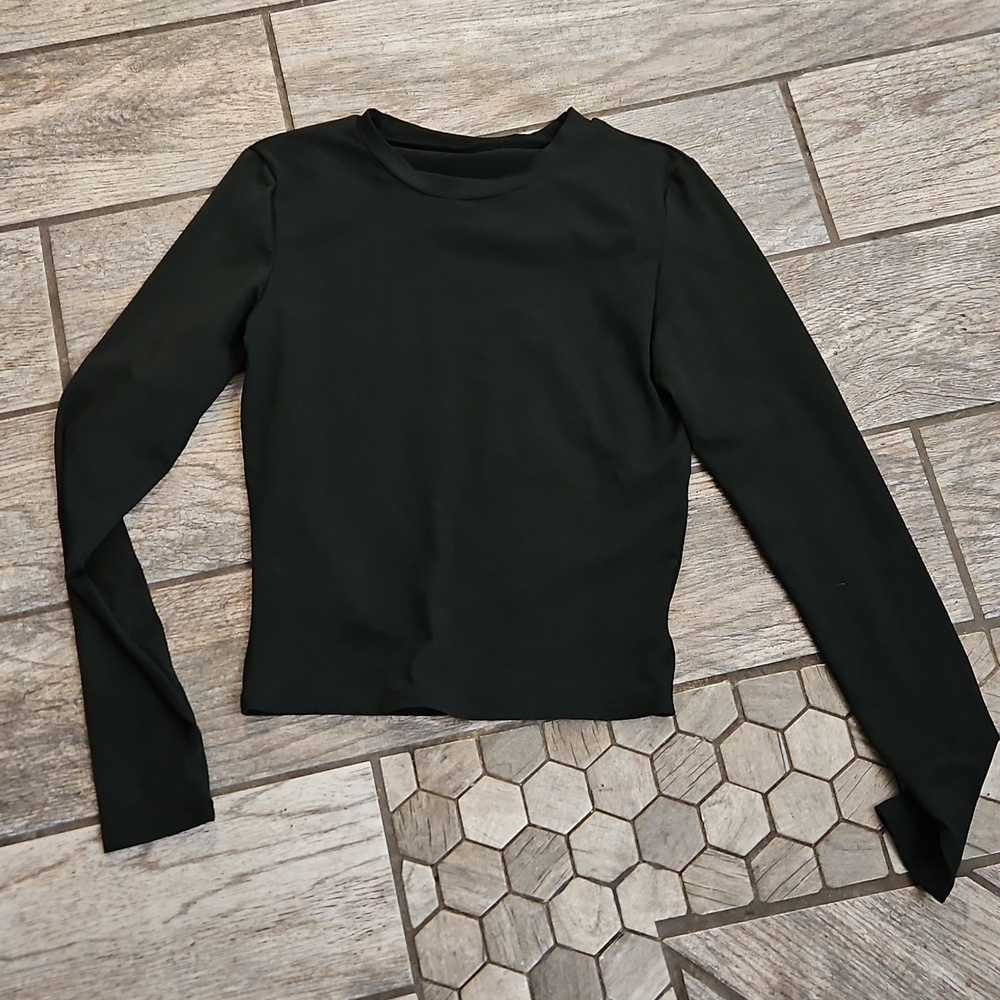 Black Long Sleeve Top Chic